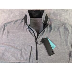 Greyson Guide Sport Quarter Zip Pullover Light Grey Heather Camo XL MSP22K54